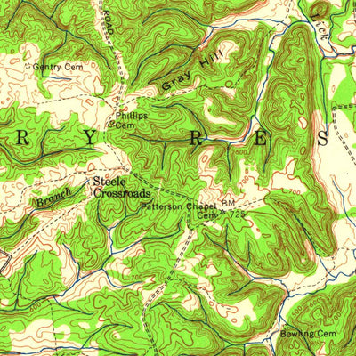 United States Geological Survey Vine Grove, KY-IN (1946, 62500-Scale) digital map