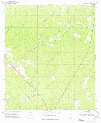United States Geological Survey Vinegar Bend, AL (1974, 24000-Scale) digital map