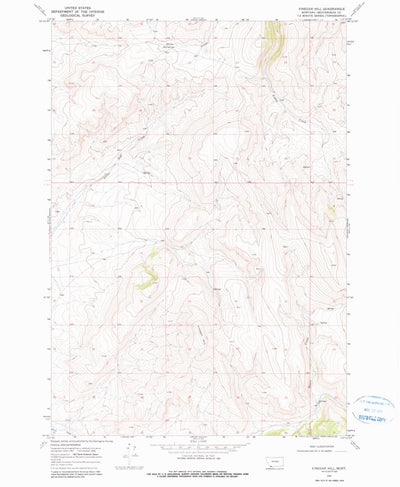 United States Geological Survey Vinegar Hill, MT (1968, 24000-Scale) digital map