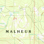 United States Geological Survey Vinegar Hill, OR (1988, 24000-Scale) digital map