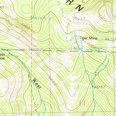 United States Geological Survey Vinegar Hill, OR (1988, 24000-Scale) digital map
