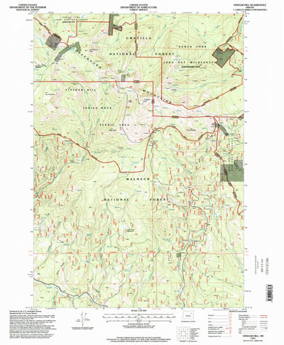 United States Geological Survey Vinegar Hill, OR (1995, 24000-Scale) digital map