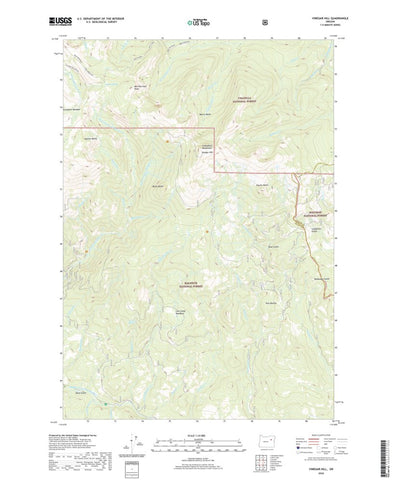 United States Geological Survey Vinegar Hill, OR (2020, 24000-Scale) digital map