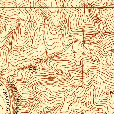 United States Geological Survey Vineland, MO (1931, 24000-Scale) digital map