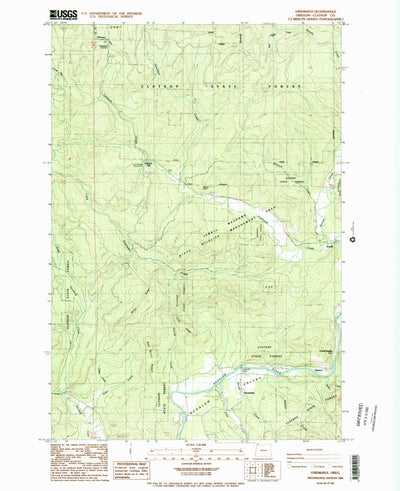 United States Geological Survey Vinemaple, OR (1984, 24000-Scale) digital map