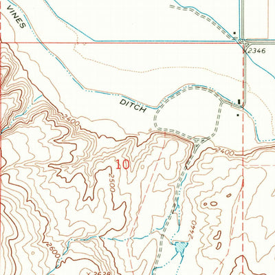 United States Geological Survey Vines Hill, OR (1967, 24000-Scale) digital map