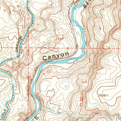 United States Geological Survey Vines Hill, OR (1967, 24000-Scale) digital map