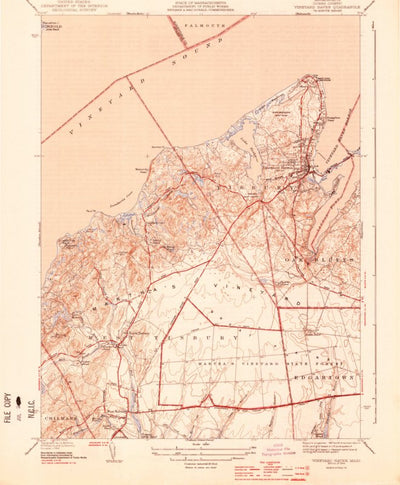 United States Geological Survey Vineyard Haven, MA (1944, 31680-Scale) digital map