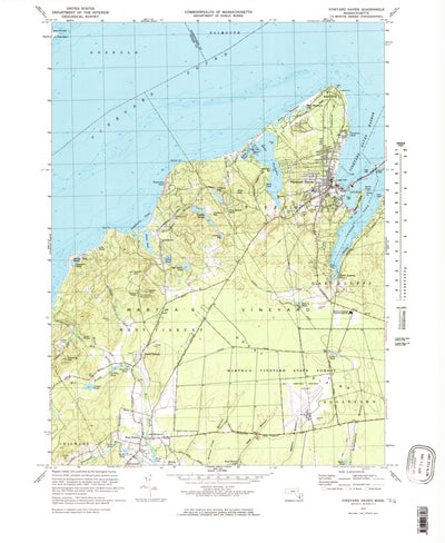 United States Geological Survey Vineyard Haven, MA (1972, 25000-Scale) digital map