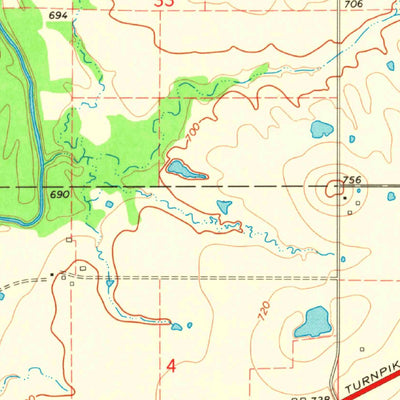 United States Geological Survey Vinita NE, OK (1971, 24000-Scale) digital map