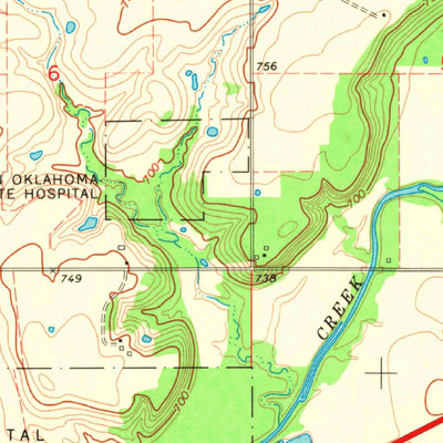 United States Geological Survey Vinita NE, OK (1971, 24000-Scale) digital map