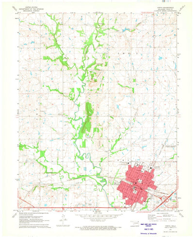 United States Geological Survey Vinita, OK (1971, 24000-Scale) digital map