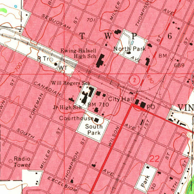 United States Geological Survey Vinita, OK (1971, 24000-Scale) digital map
