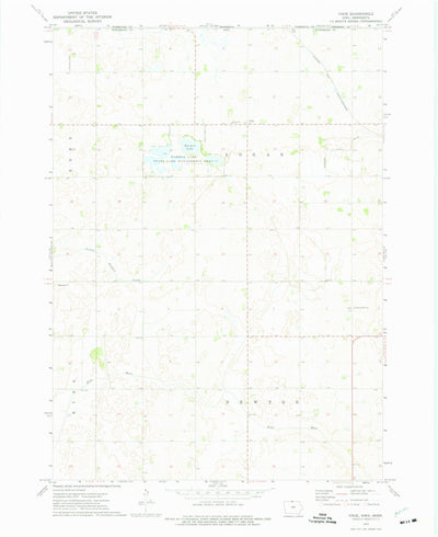 United States Geological Survey Vinje, IA-MN (1972, 24000-Scale) digital map