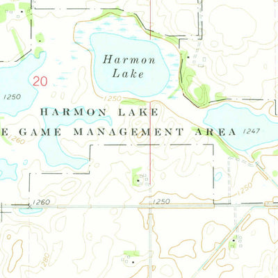 United States Geological Survey Vinje, IA-MN (1972, 24000-Scale) digital map