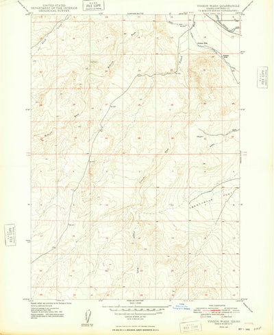 United States Geological Survey Vinson Wash, ID (1948, 24000-Scale) digital map