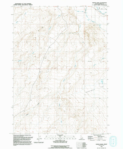 United States Geological Survey Vinson Wash, ID (1992, 24000-Scale) digital map