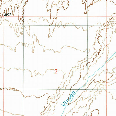 United States Geological Survey Vinson Wash, ID (1992, 24000-Scale) digital map