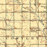 United States Geological Survey Vinta, OK-KS (1913, 125000-Scale) digital map