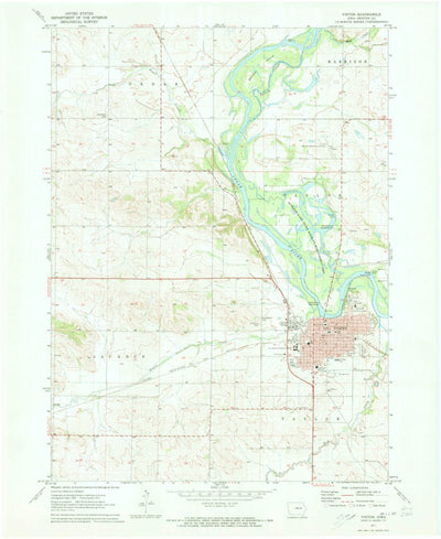 United States Geological Survey Vinton, IA (1971, 24000-Scale) digital map