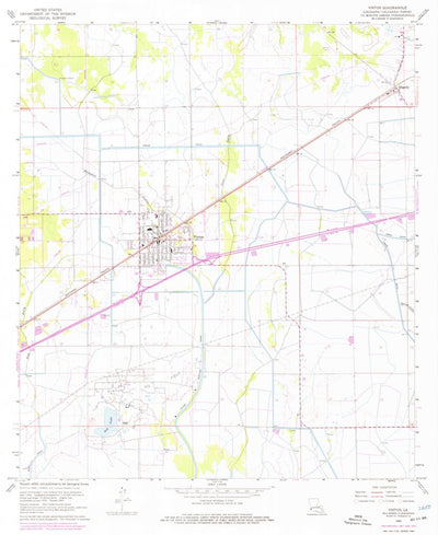 United States Geological Survey Vinton, LA (1960, 24000-Scale) digital map
