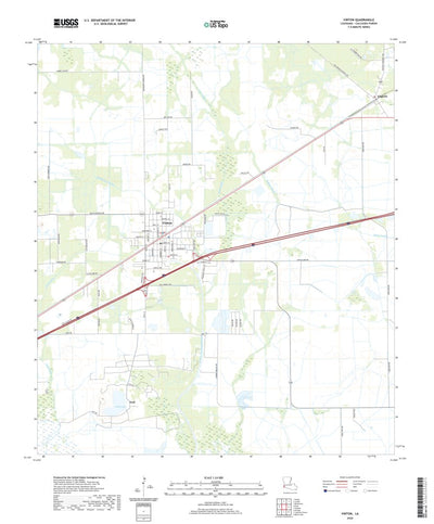 United States Geological Survey Vinton, LA (2020, 24000-Scale) digital map