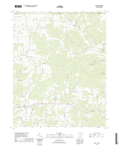 United States Geological Survey Viola, AR (2020, 24000-Scale) digital map