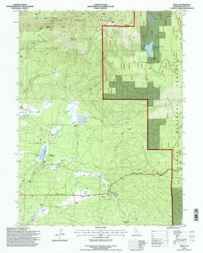 United States Geological Survey Viola, CA (1995, 24000-Scale) digital map