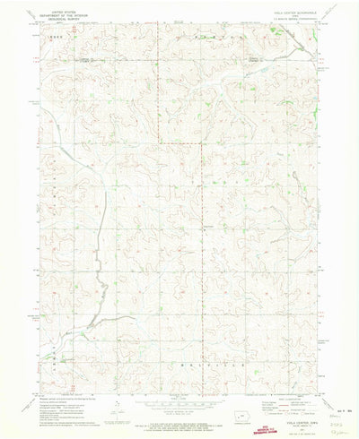 United States Geological Survey Viola Center, IA (1971, 24000-Scale) digital map
