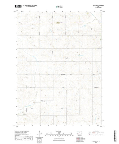 United States Geological Survey Viola Center, IA (2022, 24000-Scale) digital map