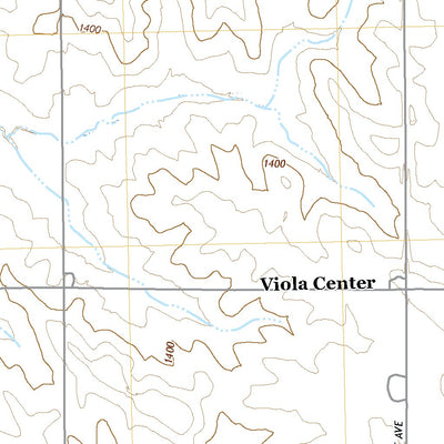 United States Geological Survey Viola Center, IA (2022, 24000-Scale) digital map
