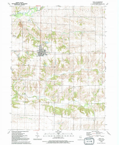 United States Geological Survey Viola, IL (1992, 24000-Scale) digital map