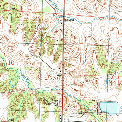 United States Geological Survey Viola, IL (1992, 24000-Scale) digital map