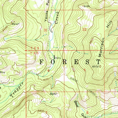 United States Geological Survey Vipond Park, MT (1958, 62500-Scale) digital map