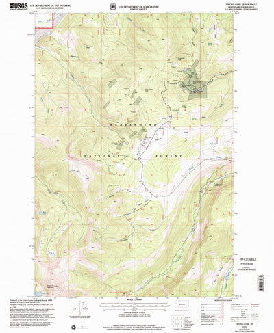 United States Geological Survey Vipond Park, MT (1997, 24000-Scale) digital map