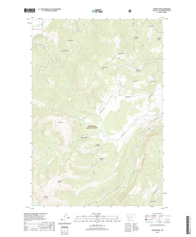 United States Geological Survey Vipond Park, MT (2020, 24000-Scale) digital map