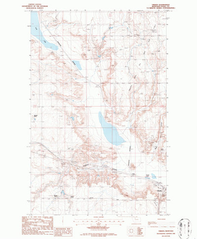 United States Geological Survey Virden, MT (1986, 24000-Scale) digital map