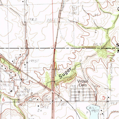 United States Geological Survey Virden North, IL (1983, 24000-Scale) digital map