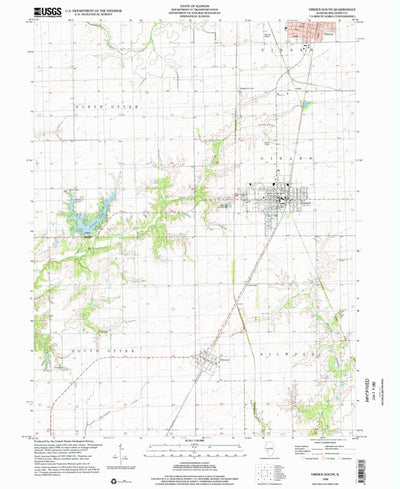 United States Geological Survey Virden South, IL (1998, 24000-Scale) digital map