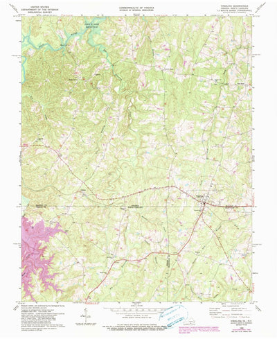 United States Geological Survey Virgilina, VA-NC (1968, 24000-Scale) digital map