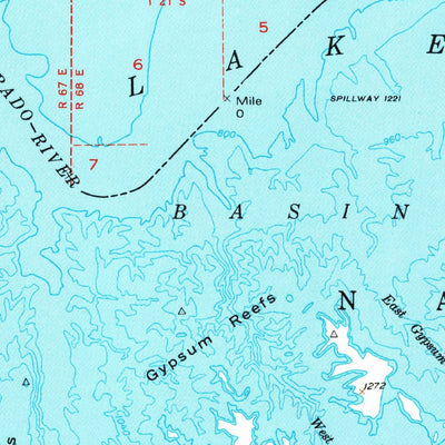 United States Geological Survey Virgin Basin, NV-AZ (1970, 62500-Scale) digital map