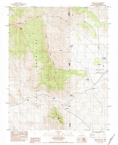 United States Geological Survey Virgin Peak, NV-AZ (1983, 24000-Scale) digital map