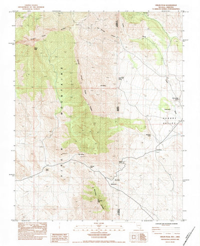 United States Geological Survey Virgin Peak, NV-AZ (1983, 24000-Scale) digital map