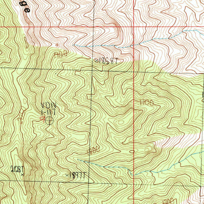 United States Geological Survey Virgin Peak, NV-AZ (1983, 24000-Scale) digital map
