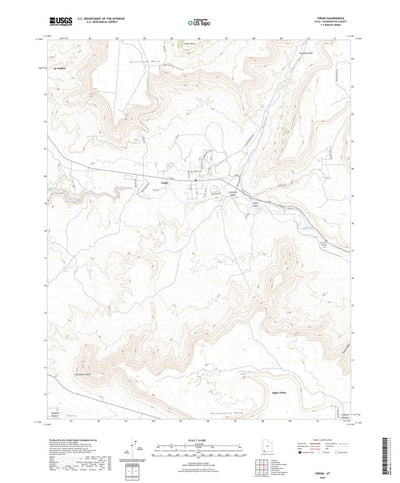 United States Geological Survey Virgin, UT (2023, 24000-Scale) digital map
