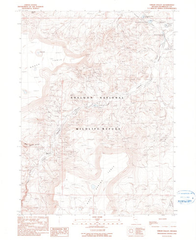 United States Geological Survey Virgin Valley, NV (1990, 24000-Scale) digital map