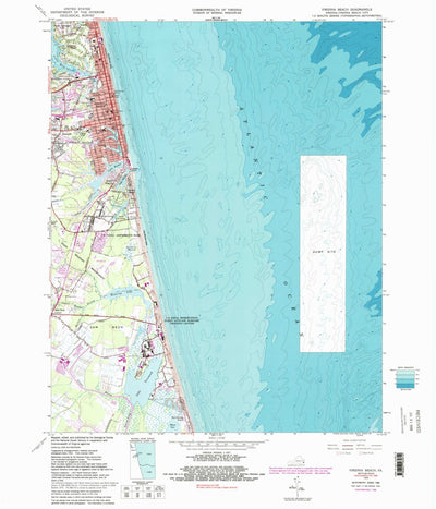 United States Geological Survey Virginia Beach, VA (1965, 24000-Scale) digital map