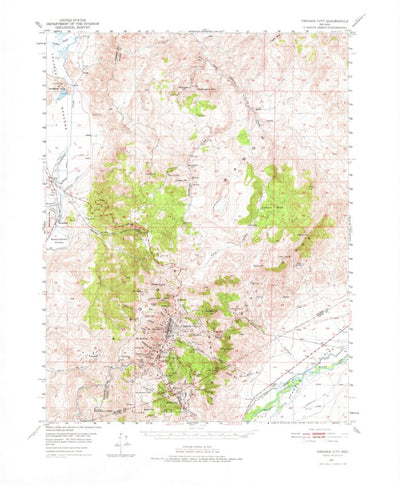 United States Geological Survey Virginia City, NV (1960, 62500-Scale) digital map