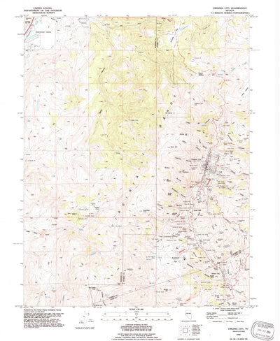 United States Geological Survey Virginia City, NV (1994, 24000-Scale) digital map