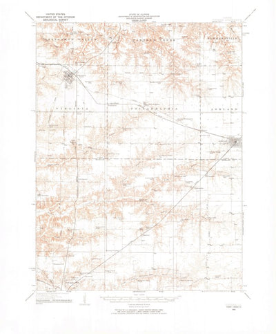 United States Geological Survey Virginia, IL (1932, 62500-Scale) digital map